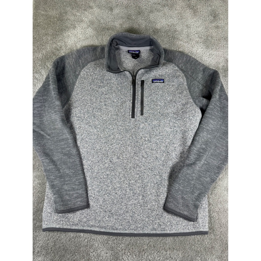 Patagonia Better Sweater 1/4 Zip Pullover Mens XL Grey Heather Fleece Jacket
